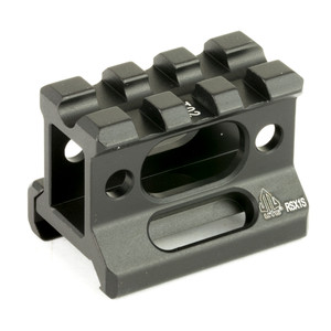 UTG Super Slim Picatinny Riser Mount Matte Black, 3 Slots, 1" Height UTG Super Slim Picatinny Riser Mount Matte Black, 3 Slots, 1" Height