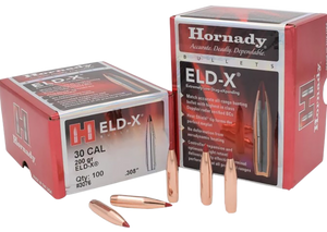 Hornady 3076 ELD-X Hunting 30 Cal .308 200 gr Extremely Low Drag-eXpanding Hornady 3076 ELD-X Hunting 30 Cal .308 200 gr Extremely Low Drag-eXpanding