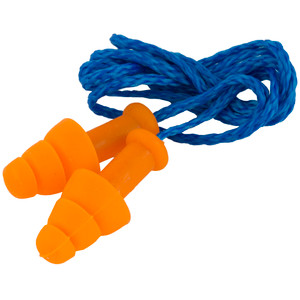 Howard Leight R01520 Corded Ear Plugs Smart Fit Foam 25 dB Behind The Neck Orange Ear Buds with Blue Cord Adult 2 Pair Howard Leight R01520 Corded Ear Plugs Smart Fit Foam 25 dB Behind The Neck Orange Ear Buds with Blue Cord Adult 2 Pair