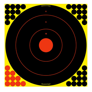 Birchwood Casey 34186 Shoot-N-CHanging Adhesive Paper Universal Black/Red 200+ yds Bullseye Includes Pasters 12 PK Birchwood Casey 34186 Shoot-N-CHanging Adhesive Paper Universal Black/Red 200+ yds Bullseye Includes Pasters 12 PK
