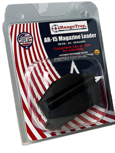RangeTray RTAR15LOADER Mag LoaderMade of ABS Plastic with Black Finish for 223 Rem, 300 Blackout, 5.56x45mm NATO AR-15