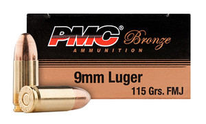 PMC 9ABP Bronze Battle Pack 9mm Luger 115 gr FMJ300 Per Box/3 Cs PMC 9ABP Bronze Battle Pack 9mm Luger 115 gr FMJ300 Per Box/3 Cs
