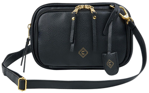 Allen 90-91 Girls With Guns Tomboy Clutch 10" Long Black PU Leather