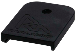 Rival Arms RA70G001A Mag Baseplatemade of Aluminum with Anodized Black Finish for Glock 9mm Luger, 40 S&W & 357 Sig Models (Except 36,42,43,48) Rival Arms RA70G001A Mag Baseplatemade of Aluminum with Anodized Black Finish for Glock 9mm Luger, 40 S&W & 357 Sig Models (Except 36,42,43,48)