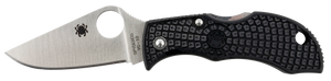 SpydercoManbug1.95" Folding Plain VG-10 SS Blade Black FRN Handle SpydercoManbug1.95" Folding Plain VG-10 SS Blade Black FRN Handle