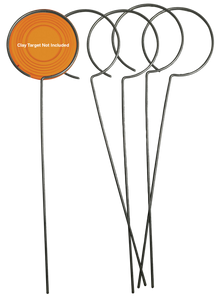 Birchwood Casey 49010 Clay Holder Stand Target Stand Silver Wire Standing 5 Pack Birchwood Casey 49010 Clay Holder Stand Target Stand Silver Wire Standing 5 Pack