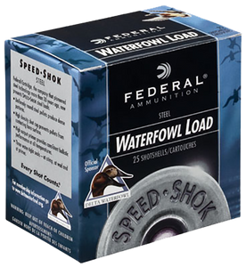 Federal WF134T Speed-Shok Waterfowl 12 Gauge 3.50" 1 1/2 oz T Shot 25 Per Box/ 10 Cs Federal WF134T Speed-Shok Waterfowl 12 Gauge 3.50" 1 1/2 oz T Shot 25 Per Box/ 10 Cs