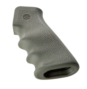 Hogue 15001 OverMolded Grip Cobblestone OD Green Rubber with Finger Grooves for AR-15, M16 Hogue 15001 OverMolded Grip Cobblestone OD Green Rubber with Finger Grooves for AR-15, M16