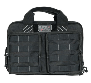 GPS Bags T1311PCB Tactical Quad +2 Black 1000D Polyester with YKK Lockable Zippers, 8 Mag Pockets, 2Ammo Front Pockets, Visual ID Storage System & Holds Up To 6 Handguns GPS Bags T1311PCB Tactical Quad +2 Black 1000D Polyester with YKK Lockable Zippers, 8 Mag Pockets, 2Ammo Front Pockets, Visual ID Storage System & Holds Up To 6 Handguns