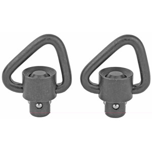 GrovTec Heavy Duty Push Button Sling Swivel Set Angled Loop Recessed Plunger Steel Black GrovTec Heavy Duty Push Button Sling Swivel Set Angled Loop Recessed Plunger Steel Black
