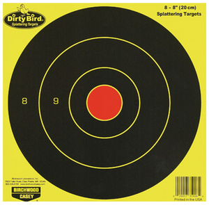 Birchwood Casey 35908 Dirty Bird8" Bullseye Paper Hanging Universal Black/Yellow 8 Per Pkg Birchwood Casey 35908 Dirty Bird8" Bullseye Paper Hanging Universal Black/Yellow 8 Per Pkg