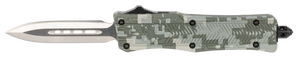 CobraTec Knives SADCCTK1SDAGNS CTK-1Small 2.75" OTF Dagger Plain D2 Steel Blade/Winter Digi Camo Aluminum Handle Features Glass Breaker Includes Pocket Clip