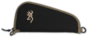 Browning 1430049811 Plainsman Pistol Rug made of 600D Polyester with Black Finish & Tan Trim/Logo, Open Cell Foam Padding, Brushed Tricot Lining & Zipper 11" L Browning 1430049811 Plainsman Pistol Rug made of 600D Polyester with Black Finish & Tan Trim/Logo, Open Cell Foam Padding, Brushed Tricot Lining & Zipper 11" L