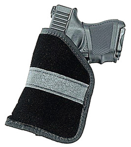 Uncle Mike's 87444 Inside The Pocket Holster Open Top Size 04 Black Nylon Pocket Fits Subcompact 9/40 Auto Right Hand