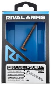 Rival Arms RARA40G001C Precision StrikerBronze PVD 17-4 Stainless Steel for Glock 9mm & 40 S&W Gen3-4 (Except G43)DOES NOT include springs, spacers, or other firing pin assembly components Rival Arms RARA40G001C Precision StrikerBronze PVD 17-4 Stainless Steel for Glock 9mm & 40 S&W Gen3-4 (Except G43)DOES NOT include springs, spacers, or other firing pin assembly components