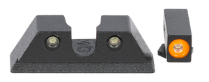 Meprolight USA 466703131 Hyper-BrightBlack | Green Tritium with Orange Outline Front Sight Green Tritium with Black Outline Rear Sight Set Meprolight USA 466703131 Hyper-BrightBlack | Green Tritium with Orange Outline Front Sight Green Tritium with Black Outline Rear Sight Set