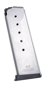 Kahr Magazine Kahr PM45 45 ACP 6-Round Stainless Steel with Grip Extension Kahr Magazine Kahr PM45 45 ACP 6-Round Stainless Steel with Grip Extension