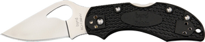 Spyderco BY10PBK2 Byrd Robin 2 Lightweight 2.43" Folding Drop Point Plain 8Cr13MoV SS Blade Black Bi-Directional Texturing FRN Handle Includes Pocket Clip Spyderco BY10PBK2 Byrd Robin 2 Lightweight 2.43" Folding Drop Point Plain 8Cr13MoV SS Blade Black Bi-Directional Texturing FRN Handle Includes Pocket Clip