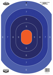 Birchwood Casey 35763 Dirty Bird Silhouette Oval Silhouette Tagboard Target 16.50" x 24" 3 Per Pkg