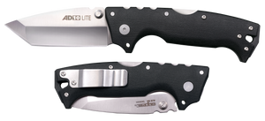 Cold Steel CSFLAD10T AD-10 Lite 3.50" Folding Tanto Plain Stonewashed AUS-10A SS Blade/Black Scales G10 Handle Includes Belt Clip Cold Steel CSFLAD10T AD-10 Lite 3.50" Folding Tanto Plain Stonewashed AUS-10A SS Blade/Black Scales G10 Handle Includes Belt Clip