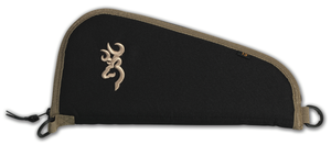 Browning 1430049813 Plainsman Pistol Rug made of 600D Polyester with Black Finish & Tan Trim/Logo, Open Cell Foam Padding, Brushed Tricot Lining & Zipper 13" L Browning 1430049813 Plainsman Pistol Rug made of 600D Polyester with Black Finish & Tan Trim/Logo, Open Cell Foam Padding, Brushed Tricot Lining & Zipper 13" L
