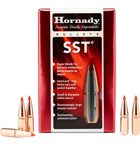 Hornady SST Bullets 270 Caliber (277 Diameter) 150 Grain InterLock Polymer Tip Spitzer Boat Tail Box of 100 Hornady SST Bullets 270 Caliber (277 Diameter) 150 Grain InterLock Polymer Tip Spitzer Boat Tail Box of 100