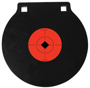 Birchwood Casey 47604 World of Targets Double Hole 8" Pistol/Rifle Black/Orange AR500 Steel Circle w/Crosshair & Diamond 0.38" Thick Hanging Birchwood Casey 47604 World of Targets Double Hole 8" Pistol/Rifle Black/Orange AR500 Steel Circle w/Crosshair & Diamond 0.38" Thick Hanging