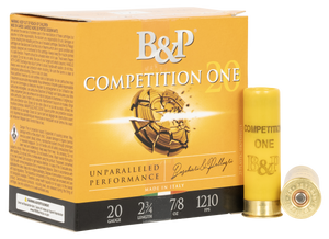 B&P Competition One 20 ga Shotshell 2-3/4" #7.5 Shot 7/8 oz B&P Competition One 20 ga Shotshell 2-3/4" #7.5 Shot 7/8 oz
