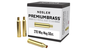 Nosler Custom Brass 270 Weatherby Magnum Box of 50 Nosler Custom Brass 270 Weatherby Magnum Box of 50