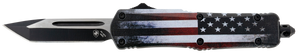 Templar Knife SUS231 US Flag Gen II Small 2.69" OTF Tanto Plain Black Oxide Stonewashed 440C SS Blade/4.31" US Flag Aluminum Handle Features Glass Breaker Includes Pocket Clip/Sheath Templar Knife SUS231 US Flag Gen II Small 2.69" OTF Tanto Plain Black Oxide Stonewashed 440C SS Blade/4.31" US Flag Aluminum Handle Features Glass Breaker Includes Pocket Clip/Sheath