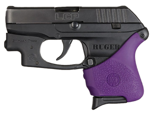Hogue 18116 HandAll Hybrid Grip Sleeve made of Rubber with Textured Purple Finish for Ruger LCP with Crimson Trace Hogue 18116 HandAll Hybrid Grip Sleeve made of Rubber with Textured Purple Finish for Ruger LCP with Crimson Trace