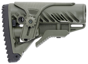 FAB Defense FXGLR16CPG GLR-16Adjustable Cheekrest & Anti-Rattle Mechanism OD Green Synthetic for AR-Platform, M4 FAB Defense FXGLR16CPG GLR-16Adjustable Cheekrest & Anti-Rattle Mechanism OD Green Synthetic for AR-Platform, M4