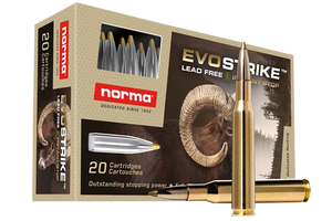 Norma EVOStrike Ammunition 270 Winchester 96 Grain Polymer Tip Lead Free 20RD Norma EVOStrike Ammunition 270 Winchester 96 Grain Polymer Tip Lead Free 20RD