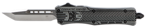 CobraTec Knives SSWCTK1STNS CTK-1Small 2.75" OTF Tanto Plain D2 Steel Blade/Black Stonewashed Aluminum Handle Features Glass Breaker Includes Pocket Clip CobraTec Knives SSWCTK1STNS CTK-1Small 2.75" OTF Tanto Plain D2 Steel Blade/Black Stonewashed Aluminum Handle Features Glass Breaker Includes Pocket Clip