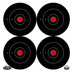Birchwood Casey 35570 Dirty Bird6" Bullseye Tagboard Hanging Black/White 100 Per Pkg Birchwood Casey 35570 Dirty Bird6" Bullseye Tagboard Hanging Black/White 100 Per Pkg
