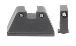 AmeriGlo GL814 Optic Compatible Sight Set for GlockBlack | 2XL Tall Green Tritium with Black Outline Front Sight 2XLTallGreen Tritium with Black Outline Rear Sight AmeriGlo GL814 Optic Compatible Sight Set for GlockBlack | 2XL Tall Green Tritium with Black Outline Front Sight 2XLTallGreen Tritium with Black Outline Rear Sight
