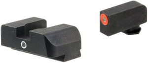 Ameriglo I-Dot Night Sight Set Glock 17, 19, 19X, 26, 45 Gen 5 Tritium Green Front Dot with Orange Outline, Single Dot Rear Ameriglo I-Dot Night Sight Set Glock 17, 19, 19X, 26, 45 Gen 5 Tritium Green Front Dot with Orange Outline, Single Dot Rear
