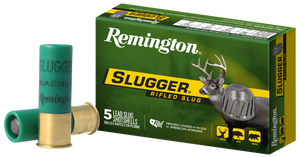 Remington Slugger Ammunition 12 Gauge 3" 1 oz Rifled Slug Box of 5 Remington Slugger Ammunition 12 Gauge 3" 1 oz Rifled Slug Box of 5