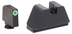 AmeriGlo GL481 Optic Compatible Sight Set for GlockBlack | 2XL Tall Green Tritium with White Outline Front Sight 2XL Tall Black Rear Sight AmeriGlo GL481 Optic Compatible Sight Set for GlockBlack | 2XL Tall Green Tritium with White Outline Front Sight 2XL Tall Black Rear Sight