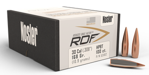 Nosler 53182 RDF Match 30 Cal .308 168 gr Hollow Point Boat-Tail (HPBT) 100 Per Box Nosler 53182 RDF Match 30 Cal .308 168 gr Hollow Point Boat-Tail (HPBT) 100 Per Box