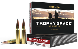 Nosler Trophy Grade Ammunition 308 Winchester 168 Grain AccuBond Long Range 20RD Nosler Trophy Grade Ammunition 308 Winchester 168 Grain AccuBond Long Range 20RD