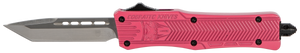 CobraTec Knives SPKCTK1STNS CTK-1Small 2.75" OTF Tanto Plain D2 Steel Blade/Pink Aluminum Handle Features Glass Breaker Includes Pocket Clip CobraTec Knives SPKCTK1STNS CTK-1Small 2.75" OTF Tanto Plain D2 Steel Blade/Pink Aluminum Handle Features Glass Breaker Includes Pocket Clip