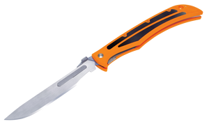 Havalon Baracuta-Blaze 4.375" Stainless Steel Blade, Blaze Orange ABS Handle