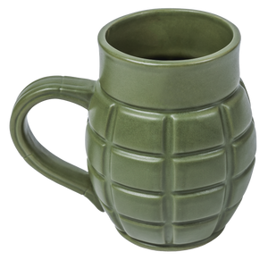 Caliber Gourmet CBGM1043 Caliber Gourmet Grenade Mug Green Ceramic Grenade Caliber Gourmet CBGM1043 Caliber Gourmet Grenade Mug Green Ceramic Grenade
