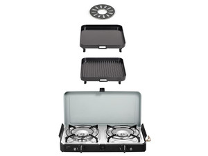 2 Cook 3 Pro Deluxe/ Portable 3 Piece/ Gas Barbeque/ Camp Cooker 2 Cook 3 Pro Deluxe/ Portable 3 Piece/ Gas Barbeque/ Camp Cooker