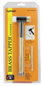 Lyman Tapper Hammer with Interchangeable Brass, Nylon and Steel Heads and Drift Punch 10 oz Lyman Tapper Hammer with Interchangeable Brass, Nylon and Steel Heads and Drift Punch 10 oz