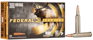 Federal Premium Ammunition 300 Winchester Magnum 180 Grain Nosler Partition 20RD Federal Premium Ammunition 300 Winchester Magnum 180 Grain Nosler Partition 20RD