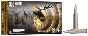 Federal P300WTT2 Premium Hunting 300 Win Mag 165 gr Trophy Bonded Tip 20 Per Box/ 10 Cs Federal P300WTT2 Premium Hunting 300 Win Mag 165 gr Trophy Bonded Tip 20 Per Box/ 10 Cs