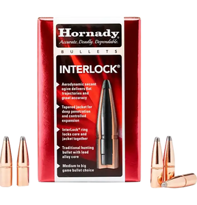 Hornady InterLock Bullets 32 Caliber (321 Diameter) 170 Grain Flat Nose Box of 100 Hornady InterLock Bullets 32 Caliber (321 Diameter) 170 Grain Flat Nose Box of 100