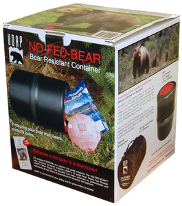 UDAP BRC No-Fed-Bear Food Container Black Polymer UDAP BRC No-Fed-Bear Food Container Black Polymer